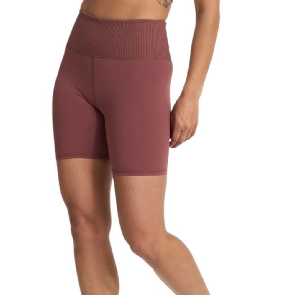 Vuori Studio Short – Rib High-Rise Cedar XL Yoga Biker Short Compression